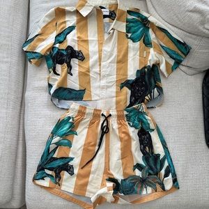 Mavrans women set (top S, shorts XS) beachwear coverup lounge